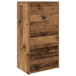 Sideboard Altholz-Optik mit 6 Schubladen