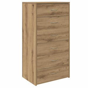 vidaXL Sideboard with 6 Drawers Artisan Oak 50x34x96 cm