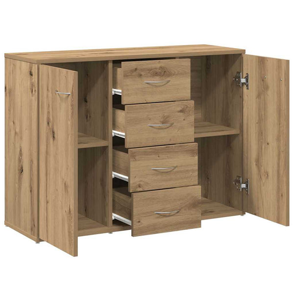 vidaXL Buffet Chêne Artisan 88x30x64 cm Bois d'ingénierie