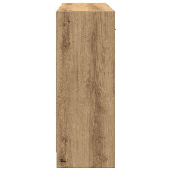 vidaXL Sideboard Artisan Oak 91x28x75 cm Engineered Wood