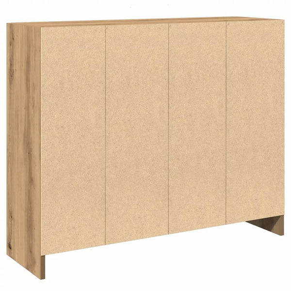 vidaXL Sideboard Artisan Oak 91x28x75 cm Engineered Wood