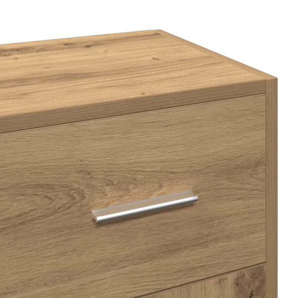 vidaXL Sideboard Artisan Oak 91x28x75 cm Engineered Wood