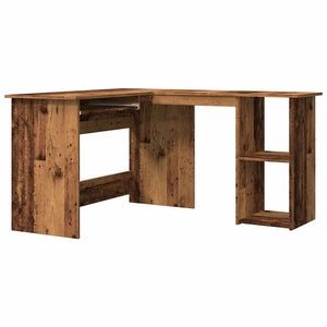 Eckschreibtisch Altholz-Optik, 120x140 cm