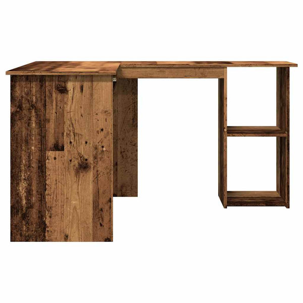 Eckschreibtisch Altholz-Optik, 120x140 cm