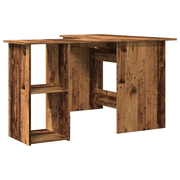 Eckschreibtisch Altholz-Optik, 120x140 cm
