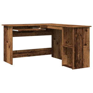 Eckschreibtisch Altholz-Optik, 120x140 cm