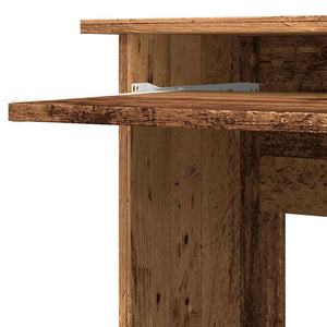 Eckschreibtisch Altholz-Optik, 120x140 cm