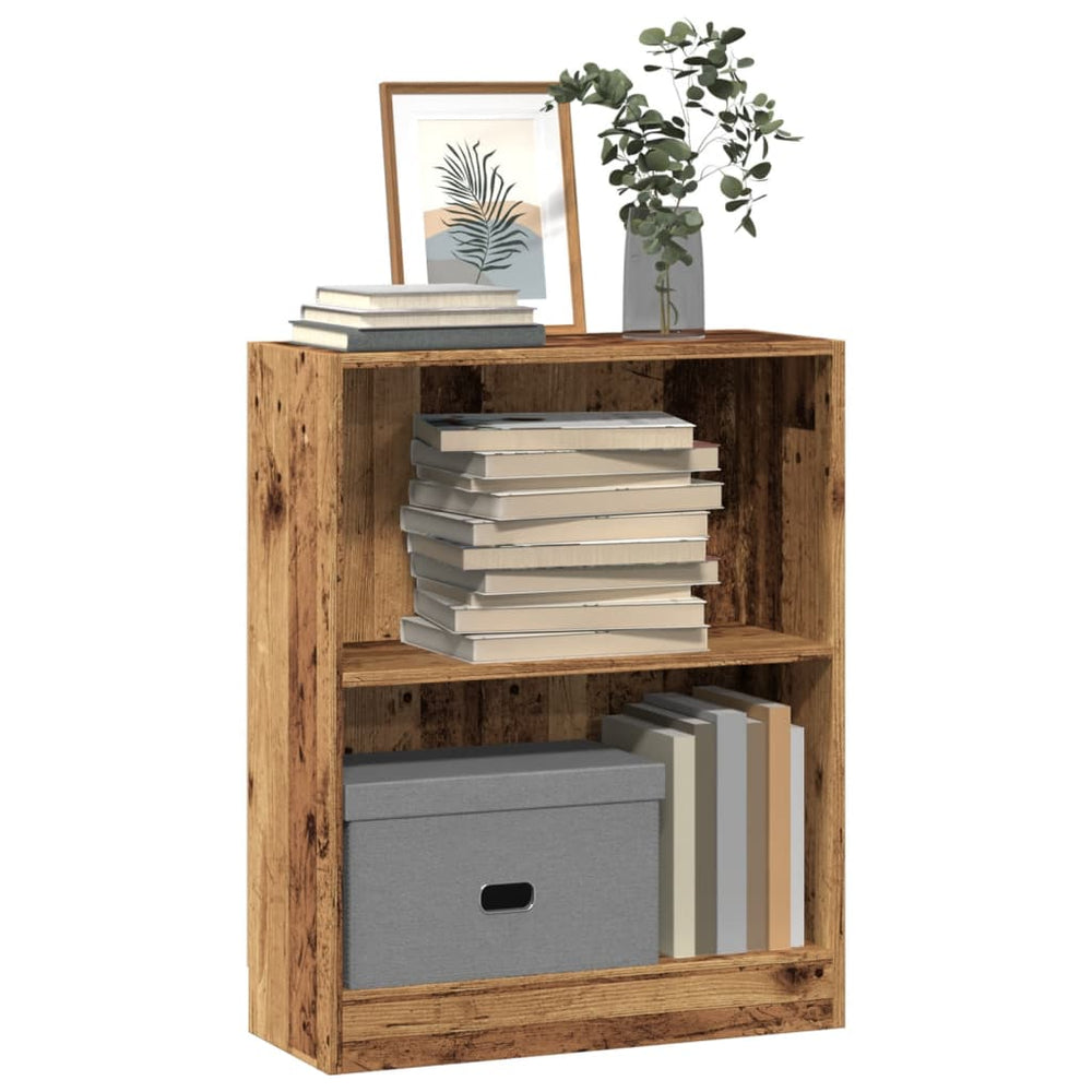vidaXL Bookshelf Reclaimed Wood Look 60x24x76 cm Engineered Wood