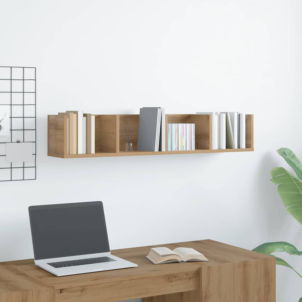CD-Wandregal Artisan Eiche 100 cm