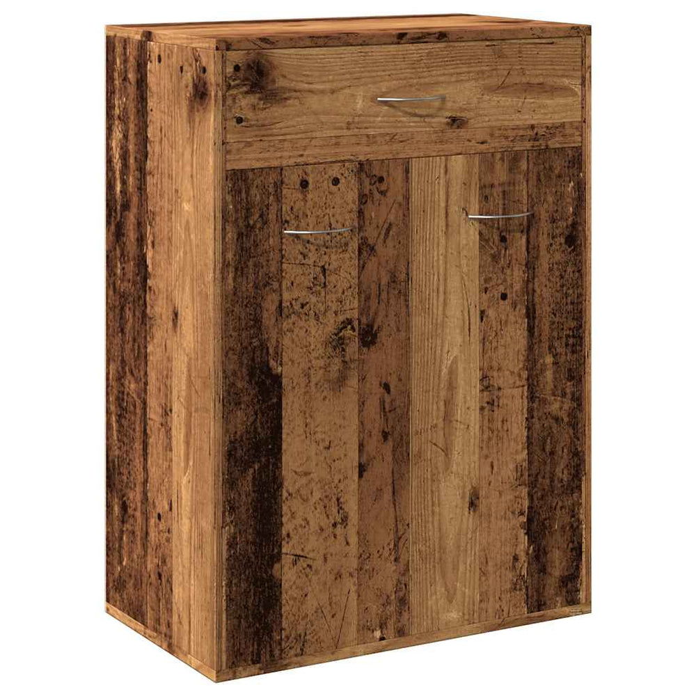 vidaXL Armoire à chaussures aspect bois de récupération 60x35x84 cm Bois d'ingénierie