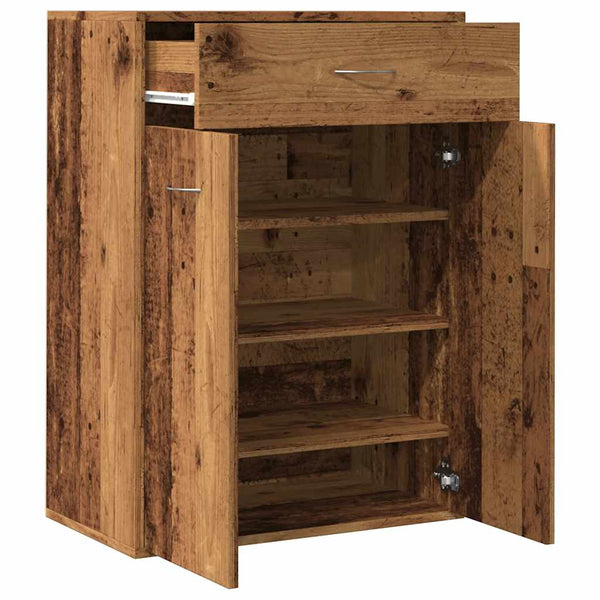 Schuhschrank Altholz-Optik, 60 cm