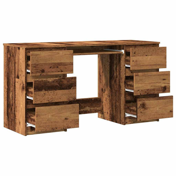Schreibtisch Altholz-Optik 140 cm