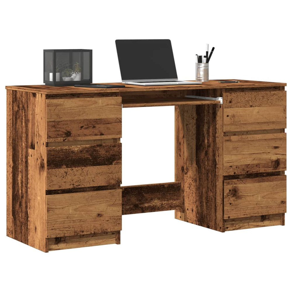 Schreibtisch Altholz-Optik 140 cm