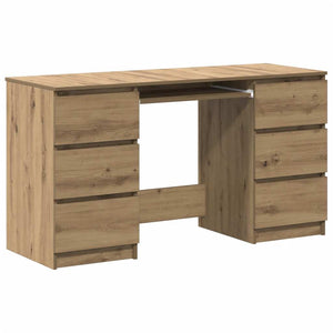 Schreibtisch Artisan Eiche 140 cm mit Schubladen