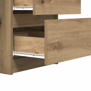 Schreibtisch Artisan Eiche 140 cm mit Schubladen