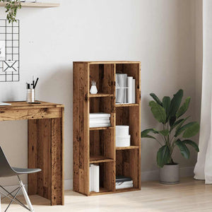 Bücherregal Altholz-Optik, 104 cm hoch