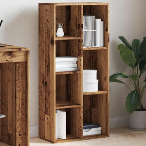 Bücherregal Altholz-Optik, 104 cm hoch