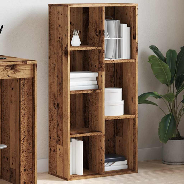Bücherregal Altholz-Optik, 104 cm hoch