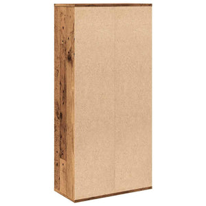 Bücherregal Altholz-Optik, 104 cm hoch