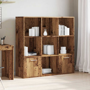 Bücherschrank Altholz-Optik, 98 cm