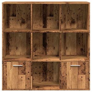 Bücherschrank Altholz-Optik, 98 cm