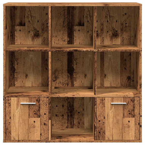 Bücherschrank Altholz-Optik, 98 cm