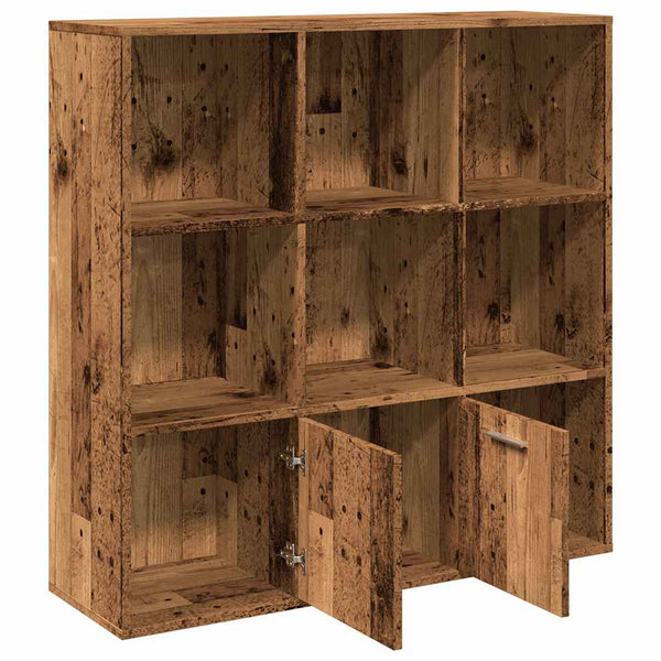 Bücherschrank Altholz-Optik, 98 cm