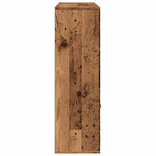 Bücherschrank Altholz-Optik, 98 cm