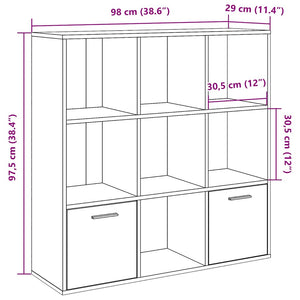 Bücherschrank Artisan Eiche 98 cm