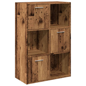 Bücherschrank Altholz-Optik 60,5x90 cm
