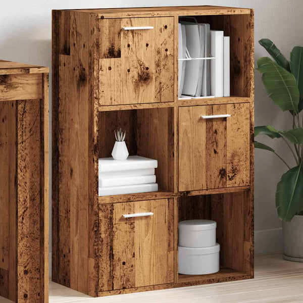 Bücherschrank Altholz-Optik 60,5x90 cm