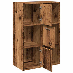 Bücherschrank Altholz-Optik 60,5x90 cm