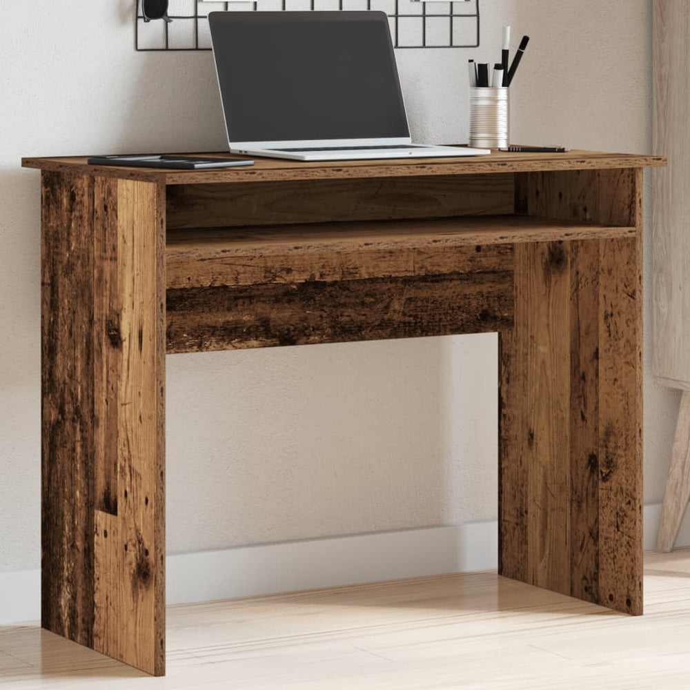 Schreibtisch Altholz-Optik 90x50 cm