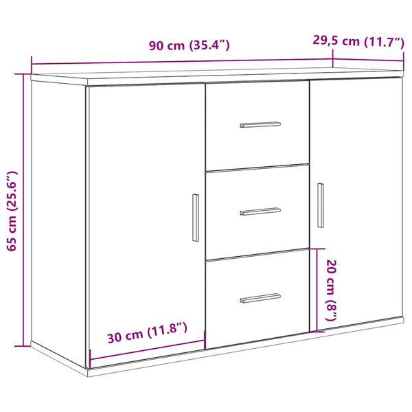 Sideboard Altholz-Optik 90 cm