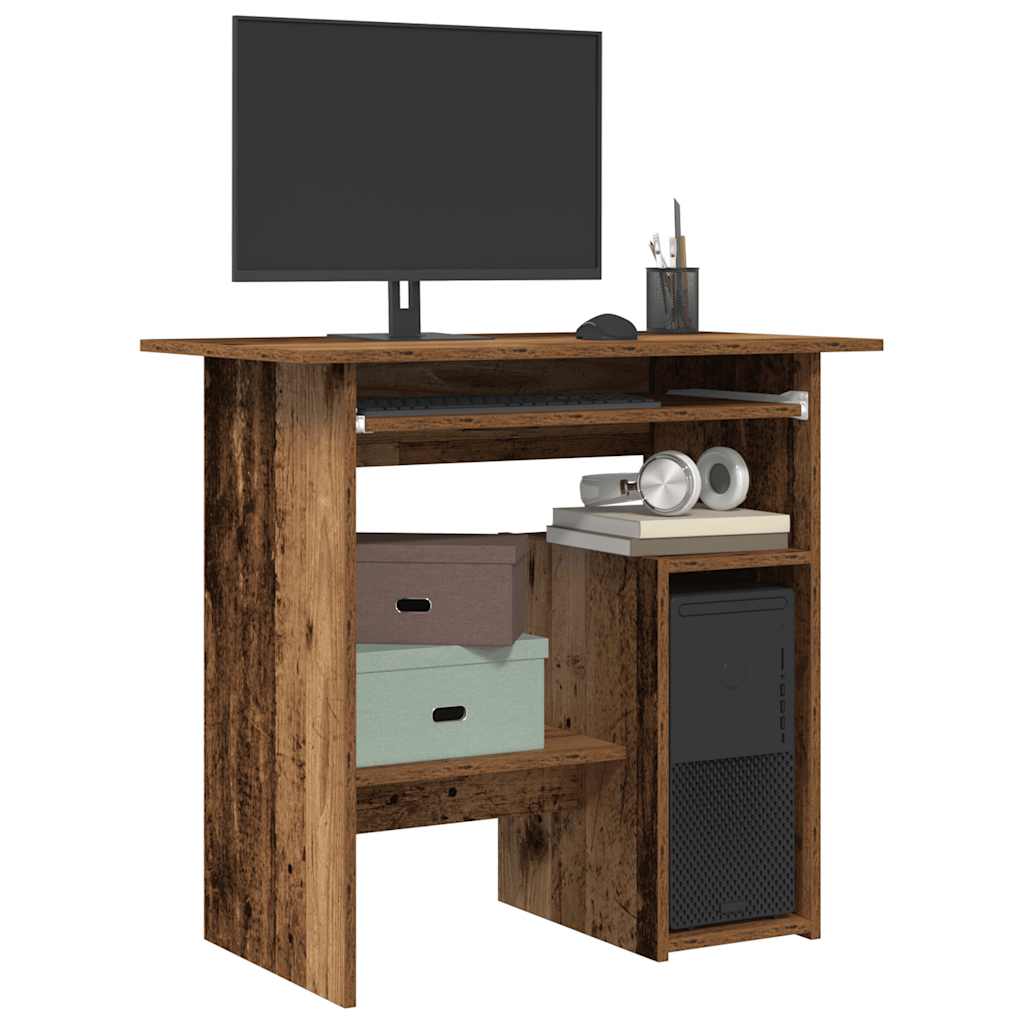 Schreibtisch Altholz-Optik 80x45 cm