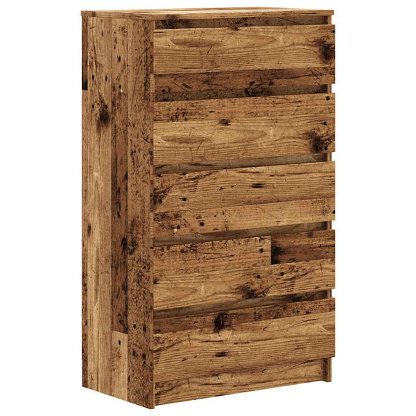 vidaXL Commode Effet bois de récupération 60x36x103 cm Bois d'ingénierie