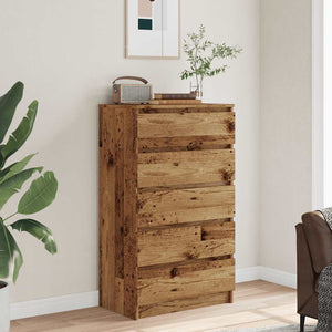vidaXL Commode Effet bois de récupération 60x36x103 cm Bois d'ingénierie