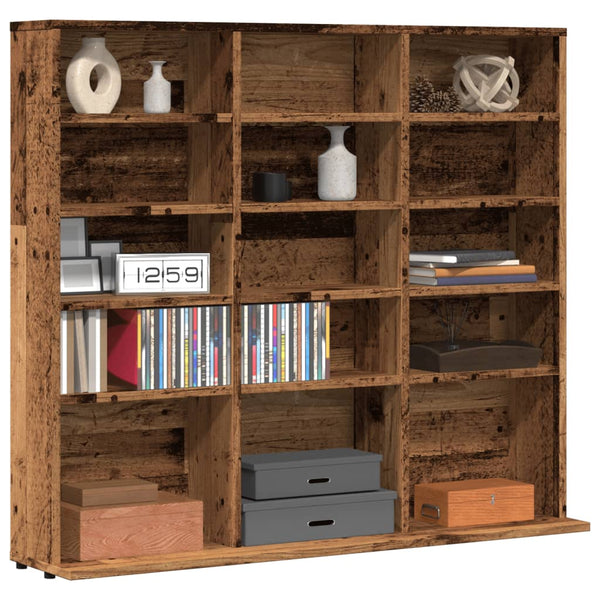 CD-Regal im Altholz-Design