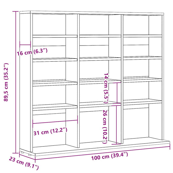 CD Regal Artisan Eiche Holzwerkstoff