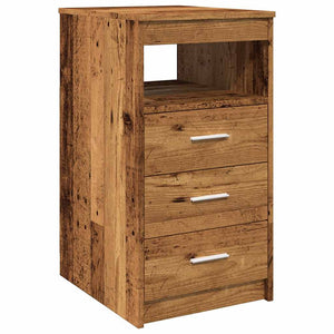 Schubladenschrank Altholz-Optik 40x76 cm