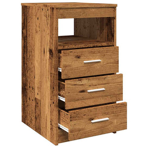 Schubladenschrank Altholz-Optik 40x76 cm