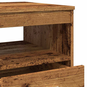 Schubladenschrank Altholz-Optik 40x76 cm