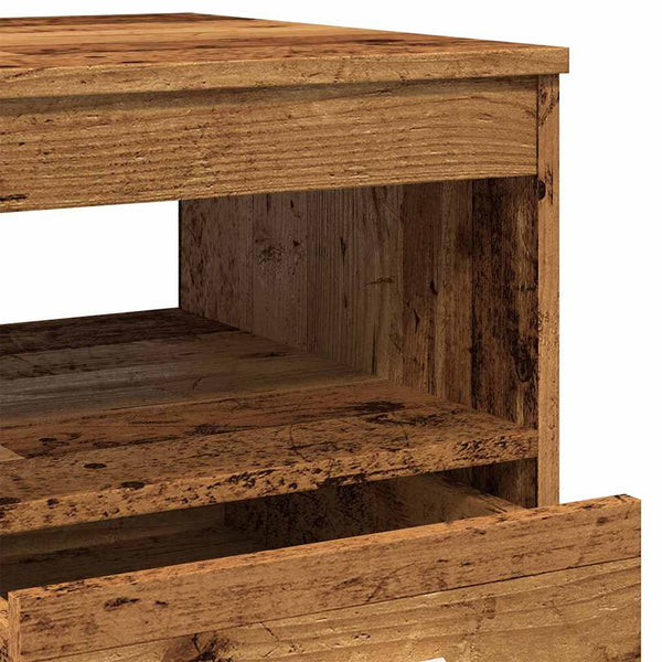 Schubladenschrank Altholz-Optik 40x76 cm