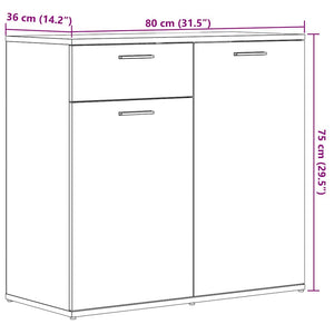 Sideboard Altholz-Optik 80 cm