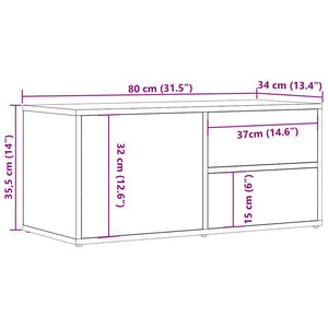 TV-Schrank Altholz-Optik, 80 cm
