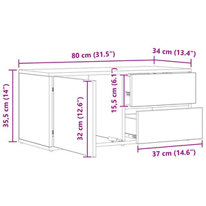 TV-Schrank Artisan Eiche 80 cm
