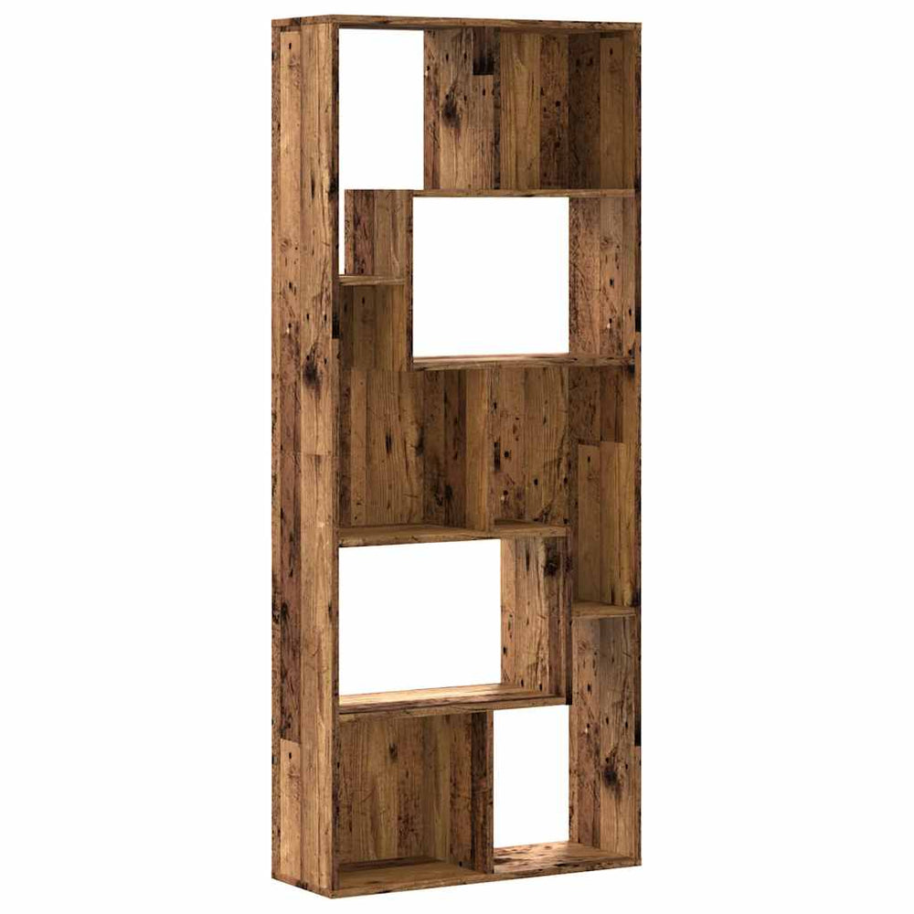 vidaXL Bookshelf Reclaimed Wood Look 67x24x161 cm Engineered Wood