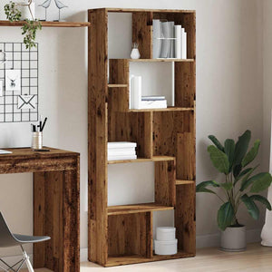 Bücherregal Altholz-Optik, 161 cm hoch