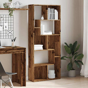 Bücherregal Altholz-Optik, 161 cm hoch