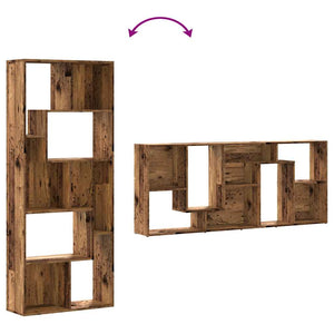Bücherregal Altholz-Optik, 161 cm hoch